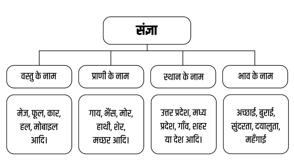 संज्ञा का मतलव क्या होता है?