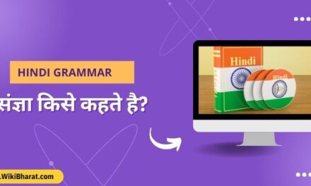 संज्ञा किसे कहते है?